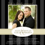 Just Us Two - Engagement Party Invites