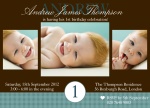 Pucker Up Blue - kids party invitations
