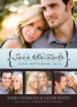 Merlot Marriage Date -  Save the Date Cards for Wedding 