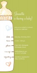 Green Bottles Up - Unisex Baby Shower Invitations