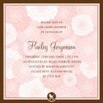 Dahlia Bouquet - Baby Girl Shower Invites