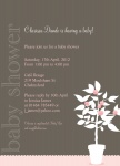 Peach Tree Love - Baby Girl Shower Invitations