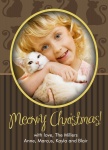 Kitty Silhouette -  Cat Christmas Cards 