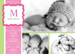 Pinky Minty - Baby Girl Birth Announcements