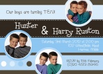 Two Princely Birthdays - Twin Party Invitations