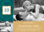 Teal Decade -  Wedding Anniversary Invitations 