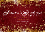 Golden Season Ruby - Company Christmas Cards
