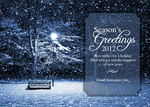 Night View -  Christmas Cards for Business