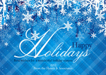 Blue Madras Holiday -  Christmas Cards for Business