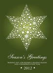 Perfect Star Green - Company Christmas Cards
