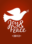 Peace Dove Red -  Christmas Cards for Business