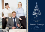 Perfect Tree Blue -  Christmas Cards for Business