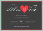 Heart Song -  Wedding Anniversary Invitations 