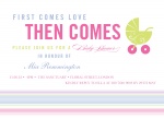 Carriage Ride - Baby Girl Shower Invites