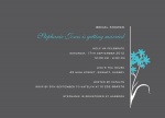 Silver Shower Stems - Hen Party Invitations 