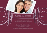 Deco Love Ruby -  Wedding Anniversary Invitations 