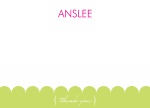 Peek A Boo Pink - Personalised Baby Thank You Cards