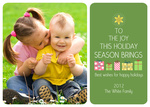 Green Willow Star -  Babys First Christmas Cards