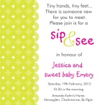 Sweet Lime Pink - Baby Girl Shower Invites