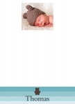 Shades Of Blue - Baby Boy Thank You Cards