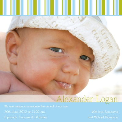 Birth Announcement Cards, Just So Cute Design
