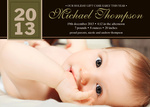 The Best Gift -  Christmas Birth Announcement Cards