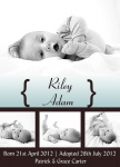 Special Baby Blue -  Adoption Announcement Cards