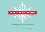 Snowflake Stripe -  Christmas Cards for Business