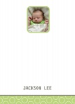 Super Circle Welcome - Baby Boy Thank You Cards