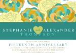 Floral Fantasy -  Wedding Anniversary Invitations 