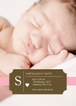 Pink Cupid - Baby Girl Birth Announcements