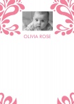 Pinky's Garden - Personalised Baby Thank You Cards