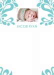 Blueboy's Garden - Baby Boy Thank You Cards