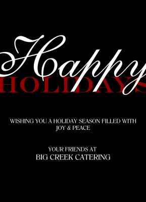 Christmas Cards for Business, Red Holidays Design
