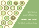 Season's Circles - Company Christmas Cards
