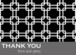 Onyx Grid - Thank You Cards for Men	