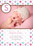 Sweet Tarts Pink - Baby Girl Announcement Cards