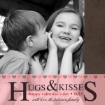 Pink Kisses -  Valentines Day Cards