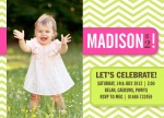 Chevron Sweet - kids party invitations