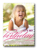Birthday Party Invitations - Fuschia Pattern