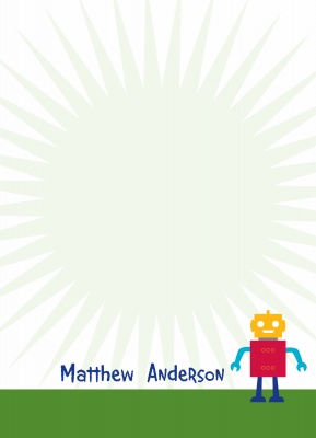 Birthday Thank You Cards, Thank You Birthday Cards, Sir Robot Design