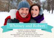  Photo Anniversary Invitations - Love's Ribbon