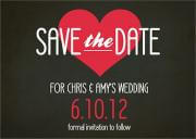 Save the Date Photo Cards - Handwritten Heart Date