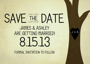 Our Initials Date -  Photo Save the Date Cards