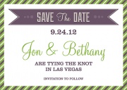 Lavender Love Date -  Photo Save the Date Cards