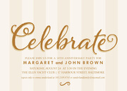 Classy Anniversary - Wedding Anniversary Invitations