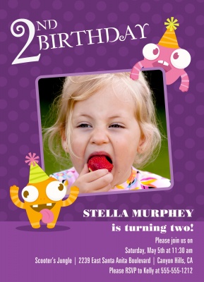 Kids Birthday Invitations, Her Birthday Buddies Design