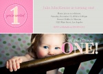 Photo Girl Birthday Invitations - Pink Peek A Boo