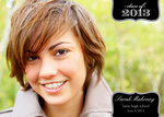 Graduation Announcement Cards - Onyx Sash