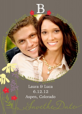 Save the Date Cards, Flower Bower Date Design